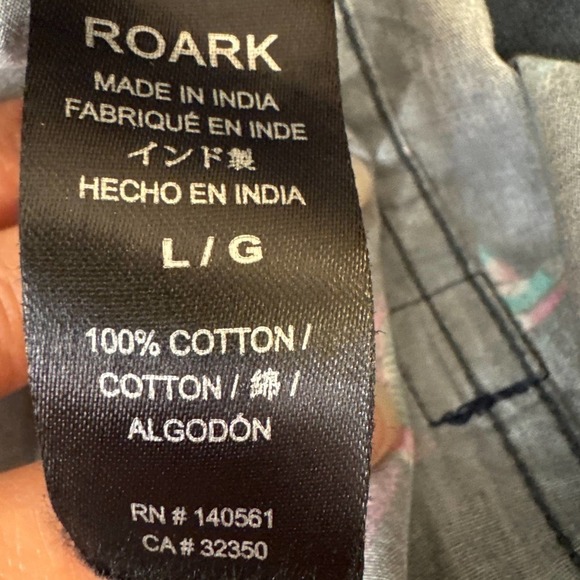 Roark Mariner Short Sleeve Button-Down Shirt Size Large - Picture 8 of 9